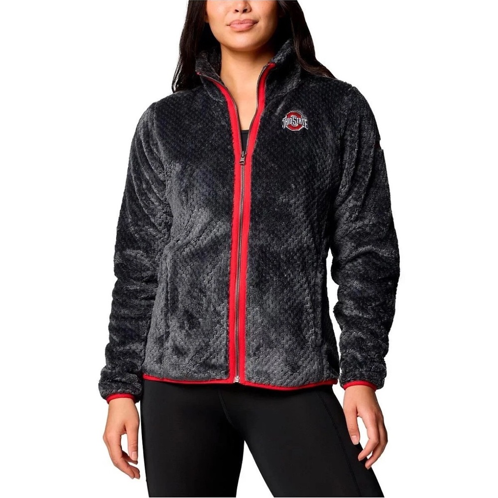 Columbia Women's Ohio State Fireside II Sherpa Full-Zip Jacket